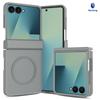 Cross-border Suitable for Samsung ZFlip8 Up and Down Folding Screen Mobile Phone Skin Feeling Zflip7 Magnetic Suction Universal Case with Rotating