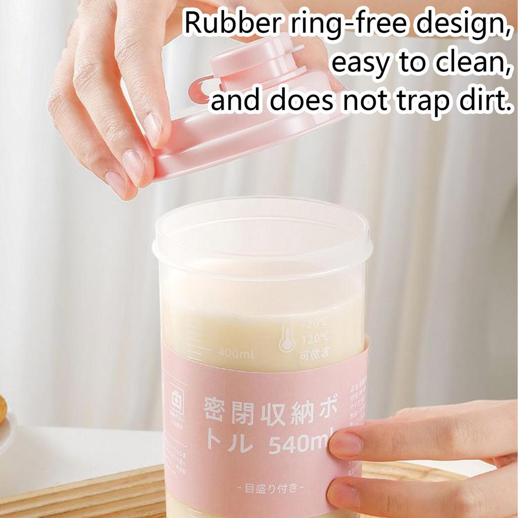 Water Bottles 540ml Clear Drinkware With Scale Anti-Leak Water Bottles Large Capacity For School Gym Travel Outdoor Women Men