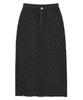 Deliscent Denim Jacquard Long Skirt [Black]