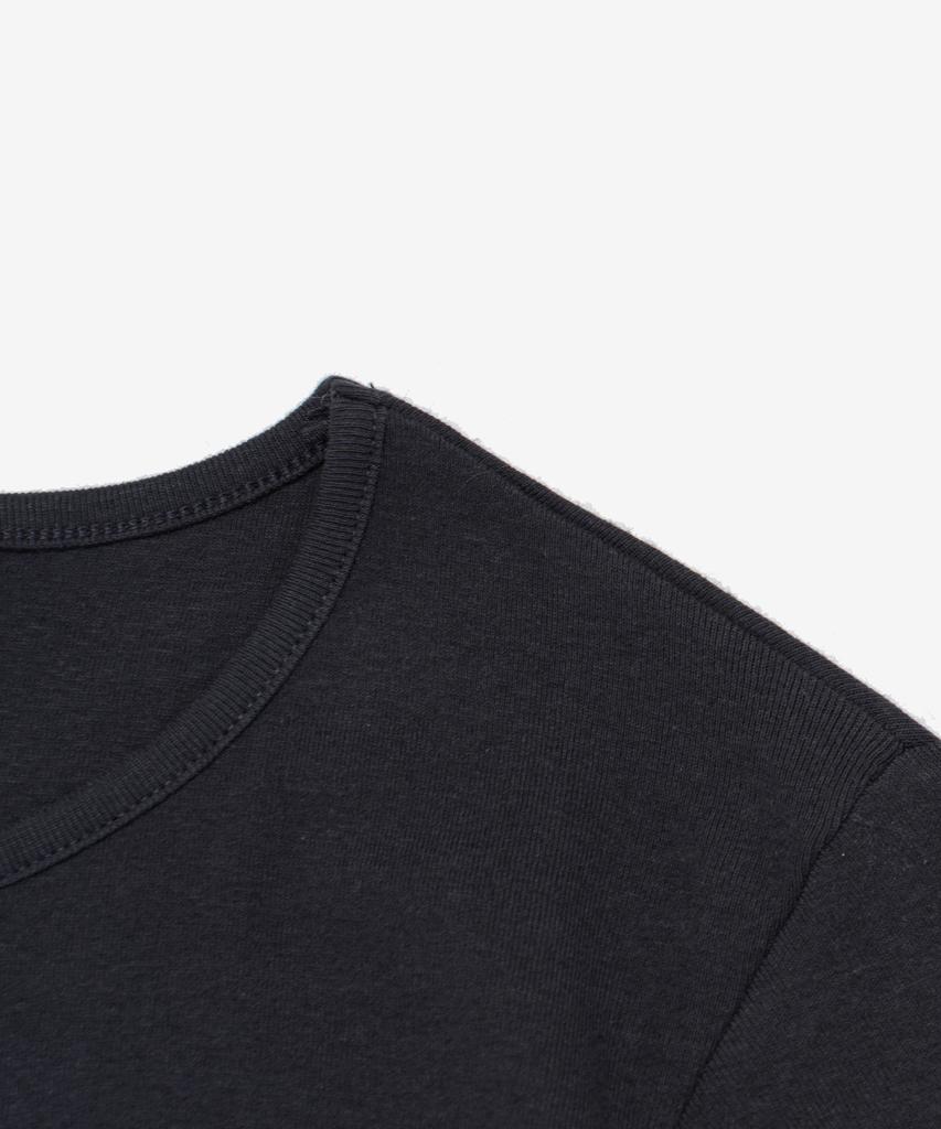 TAILOR STUDIO Campus Check Tailor Crop Short Sleeve Tee (Charcoal)