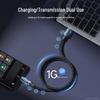 240W Transparent Fast Charging Visible Data Cable for Huawei, Apple, Honor - Universal Car Compatible