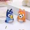 Bluey Bingo Anime Cartoon Figure Model Pencil Sharpener PVC Soft Rubber Portable Manual Pencil Sharpener Student Stationer