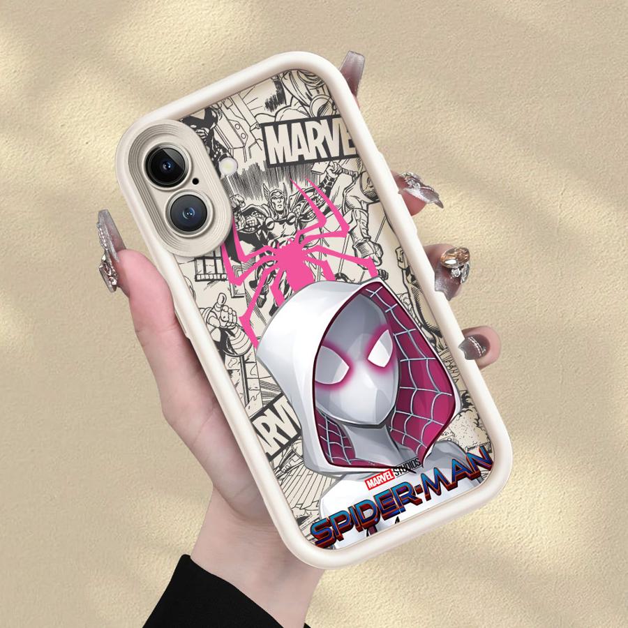Süße Marvel Spider-Man Hülle für iPhone 16e 13 12 11 Pro Max 17 Air XS Max XR 15 16 14 Plus Weiche Hülle