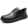 Fashion High Quality Casual Leather Business Shoes Men Outdoor Antiskid Flat Brand Oxford Shoes Designer Minimalist Walking Board Shoes