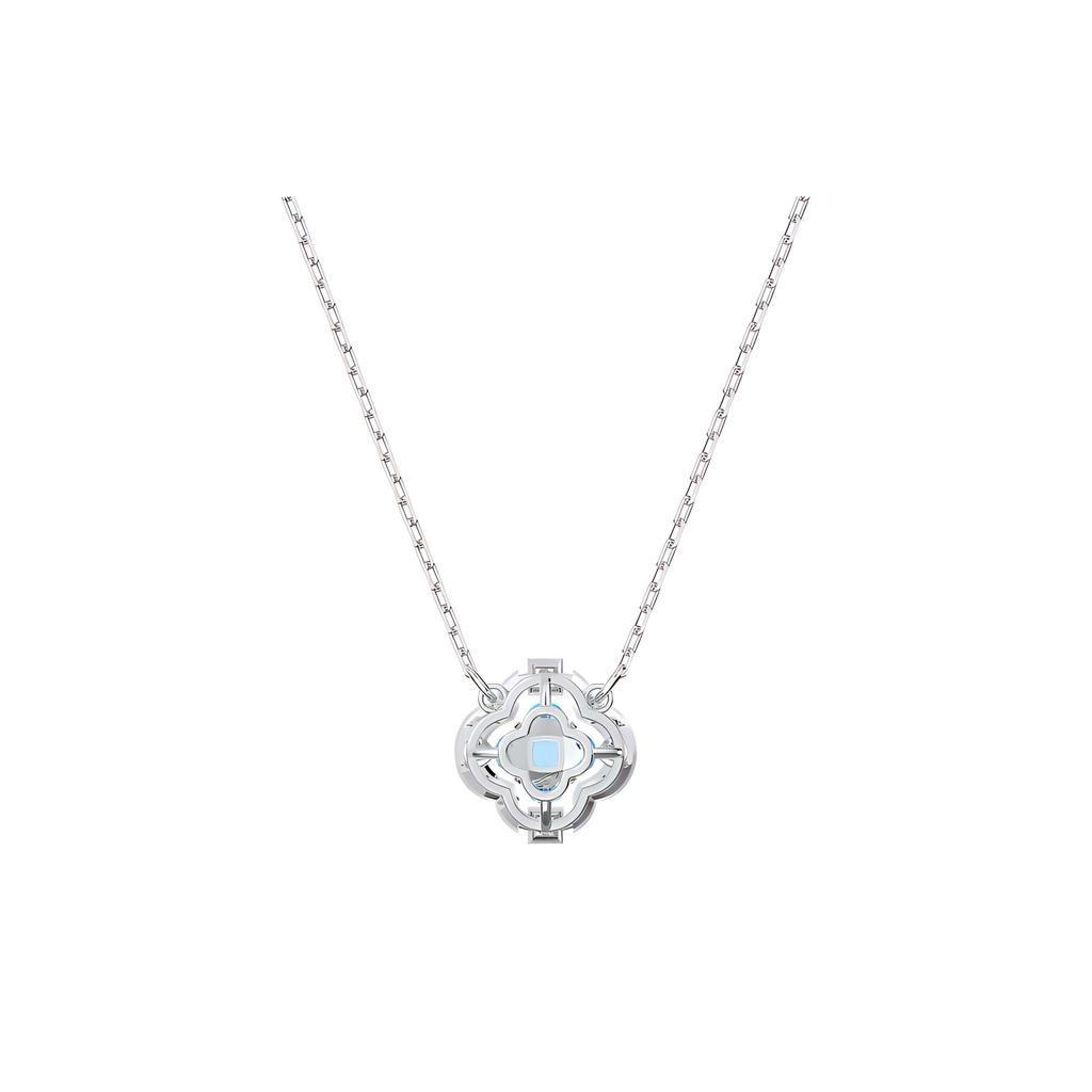Swarovski Una Rhodium Plated Cubic Zirconia Necklace Women necklace Blue 5642927