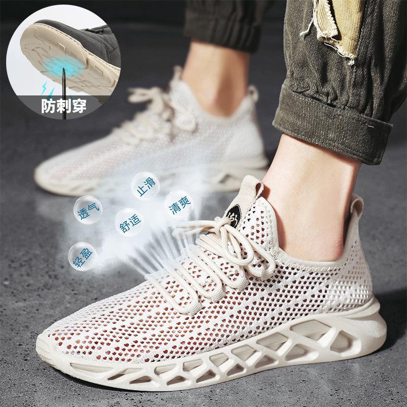 Herrsneakers Löparskor Sportskor Klassiska Mesh Andningsbara Fritidsskor Herr Sommar Mockasiner Lätta Sneakers