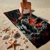 1PC Fighter game Beach Towel - Soft,  Absorbent Microfiber, Lightweight, Ideal for The Beach, Parties, Travel, Camping fan gifts