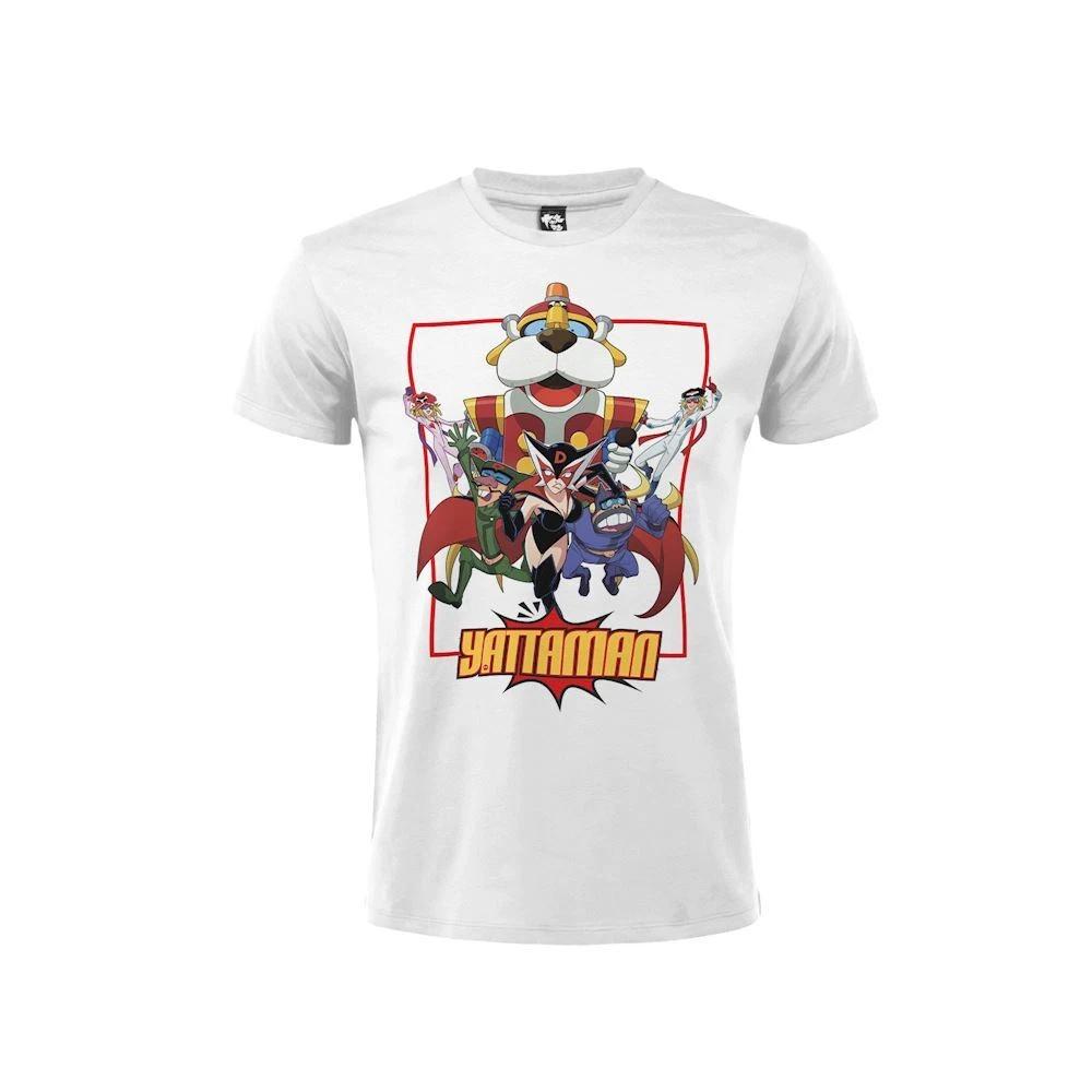 Yattaman T-Shirt - Group - Original Official Anime Jersey White T-Shirt- 4XL