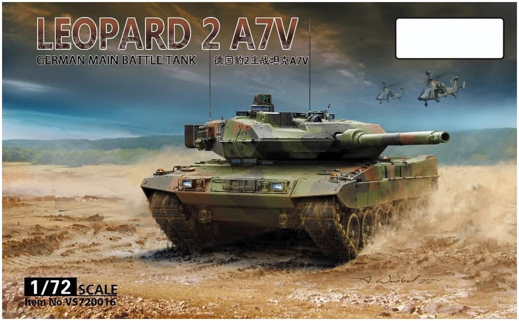 Vespid Models 1/72 German Leopard 2 A7V Main Battle Tank Plastic Model Kit VPMVS720016