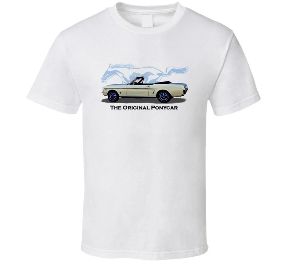 

The Original Ponycar 65 Mustanggg Convertible Classic Car Gift T Shirt L
