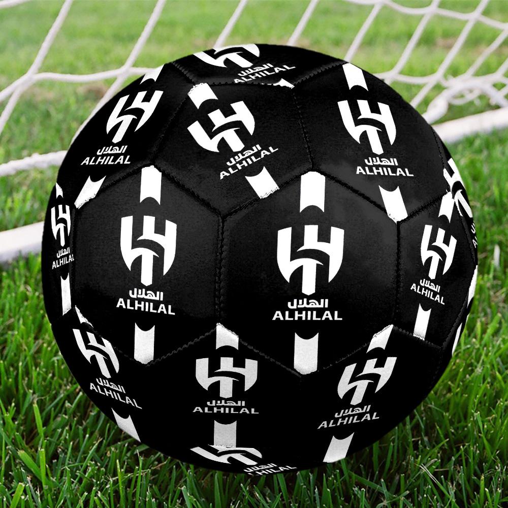 Al-Hilal Club di Calcio Saudita Pallone da Calcetto Indoor Taglia 5 Colorato Per Tutte le Età Cucito a Macchina PVC Pronto per la Competizione Resistente Alto Rimbalzo