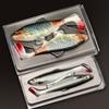 4pcs Soft Fishing Kit-2pcs 14cm/5.5inch with 2pcs 10cm/3.9inch Artificial Bait for Pike Perch Zander Catfish