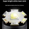 Ultra-Bright Rechargeable Flashlight Portable Outdoor Emergency Mini Work Light with White Laser Whistle for Camping Hiking
