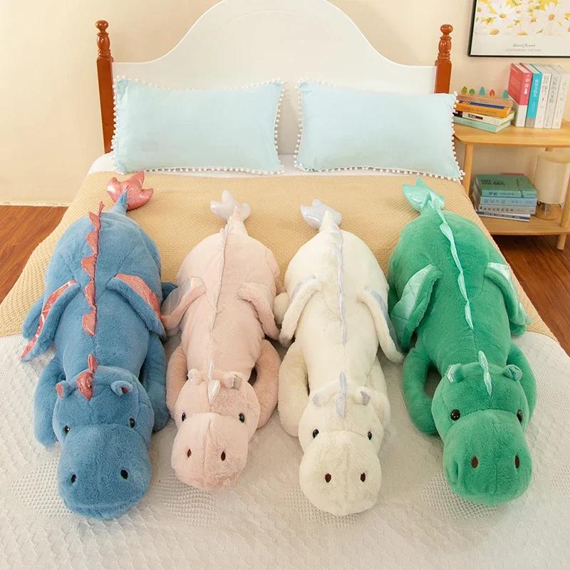Bambola Drago Volante Piccola da 150 cm Animale Morbido Ripieno Dinosauro Cuscino per Dormire Regali di Natale per Bambini e Ragazze