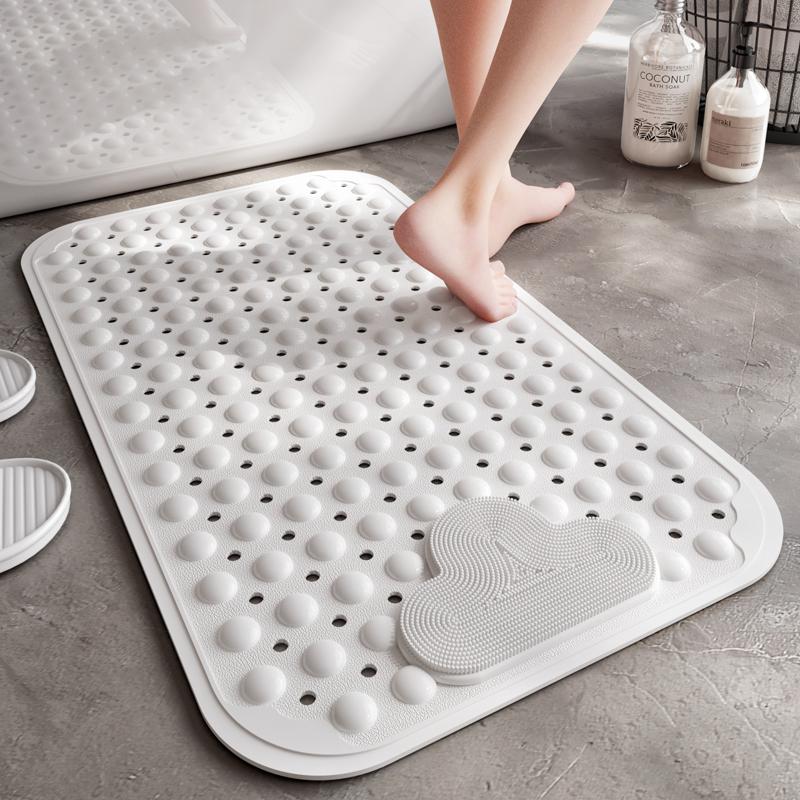 DEXI PVC zuignap badmat, antislip badkamer vloermat voor douche en bad