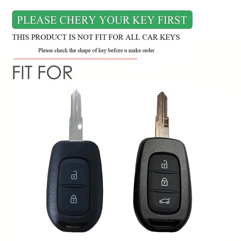 Silicone Car Remote Key Shell Case For Renault Duster Sandero Logan Clio Captur Laguna Scenic Fob 2/3 Buttons
