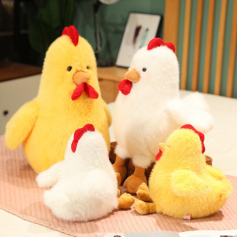 Chicken Plush Stuffed Animal Doll Realistic Looking Birthday Gift Idea Room Decoration and Pillow Easter Children Gift Idea Room Decoration