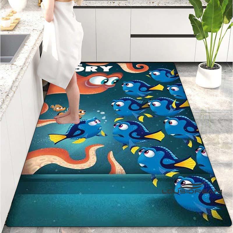 Il Tappeto Cartone Animato Alla Ricerca di Nemo È Adatto per Decorare il Soggiorno, la Camera da Letto, il Divano e la Cucina. È un tappetino antiscivolo.