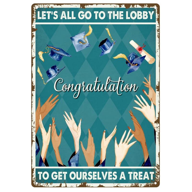 Metal Tin Signs It's A Good Day  Wall Art Vintage Tin Sign for Office Home Classroom Library Bedroom Wall Decor