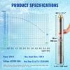 Deep Well Submersible Pump Stainless Steel Water Pump 370W 5.3 M³/h 50 M