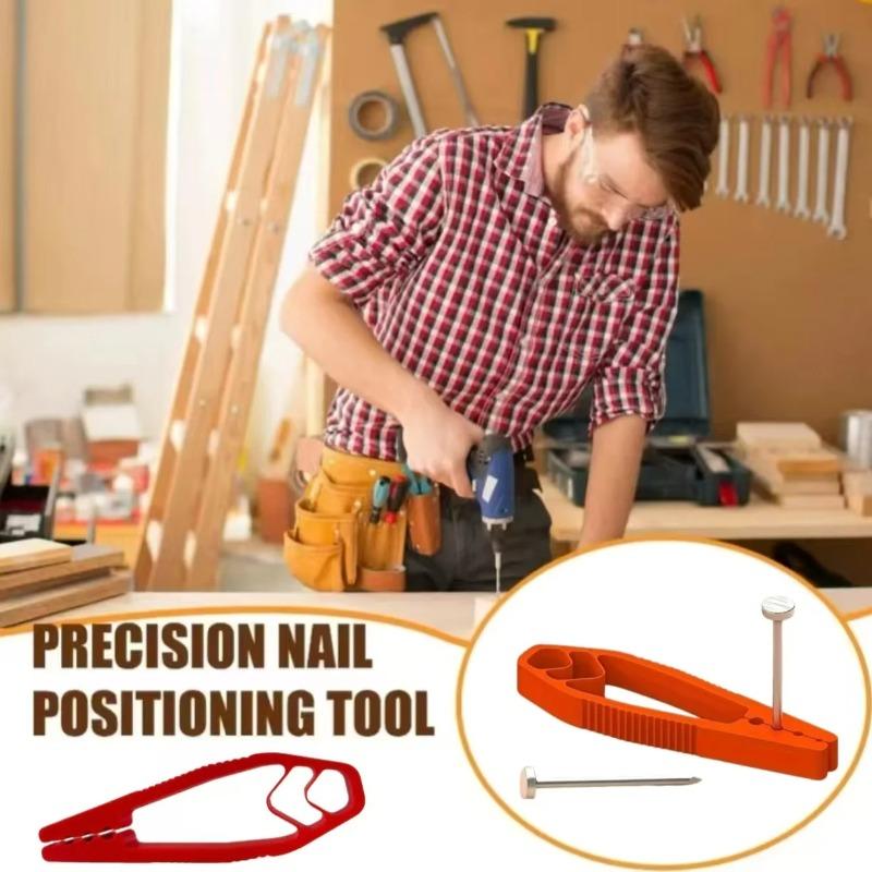 1PCS Portable Nail Fixer Tool Woodworking Nail Fixer Plastic Sliding Joint Pliers Protect Fingers for Maintenance and Woodworking