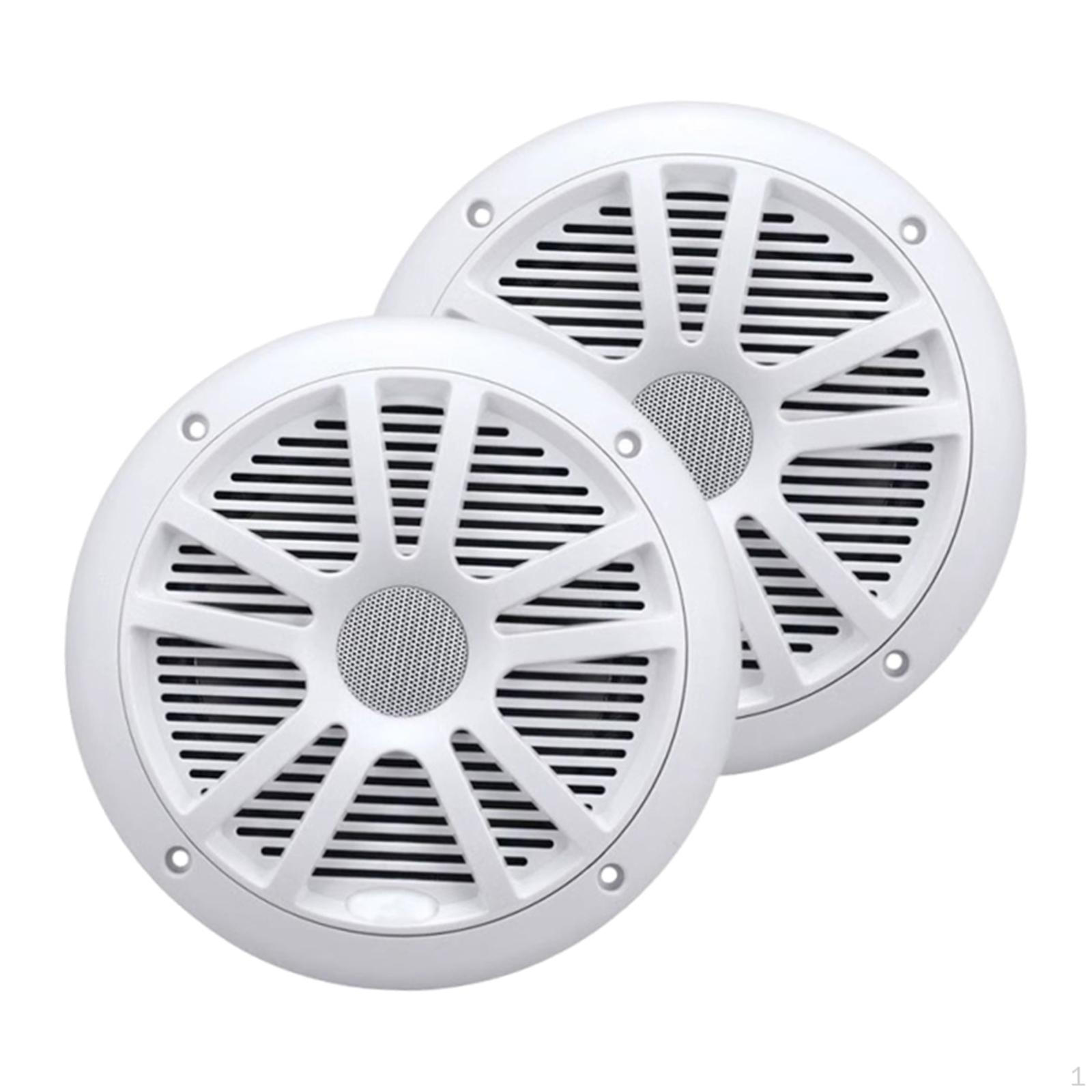 

2 Pieces Marine Speakers Weather Resistant Replace Professional Premium High Performance Accessories