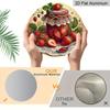 2D Flat Aluminum 7.87 Inch X 7.87 Inch Strawberry and Jam Style Wall Hanging. Suitable for Living Rooms, Kitchens, Bars, Cafes, Clubs, Porches