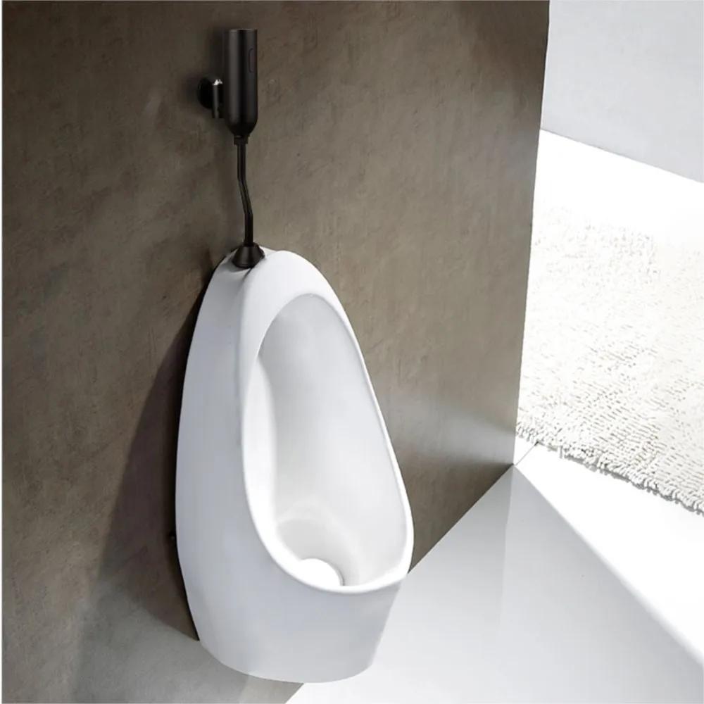 YANKSMART Urinal Bathroom Toilet Automatic Flush Valve Sensor Urinals Wall Mounted Faucet Touch Tap DC & AC Bath Accessory