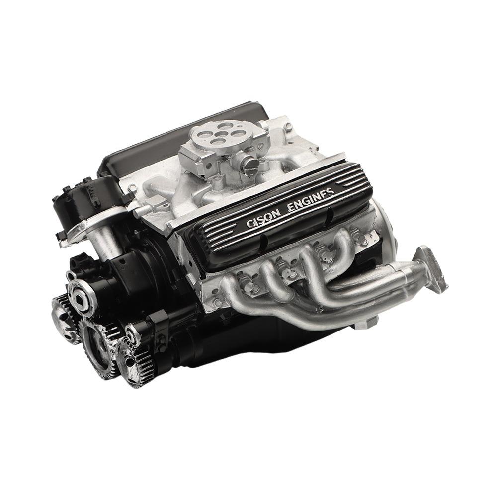 New Simulation V8 Model Engine Kit Resin Crafts Car Engine Model Ornaments DIY Small-Block Engine Model for Adults Gift