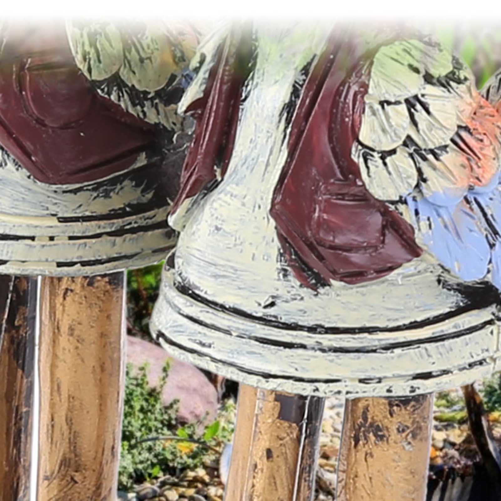 

Фонтанный двор Художественный декор Петух Ворона Сова Текущий фонтан Смоляные поделки Украшения для наружного сада Патио Терраса Cou разноцветный