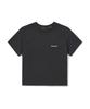 SNOWPEAK APPAREL Aerocool Women'S Crop Short Sleeve T-Shirt (S26Mwfts27) Dark Charcoal