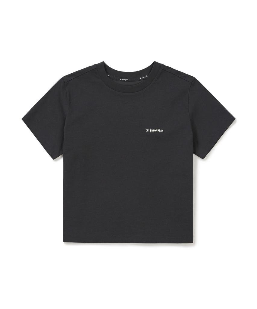 SNOWPEAK APPAREL Aerocool Women'S Crop Short Sleeve T-Shirt (S26Mwfts27) Dark Charcoal