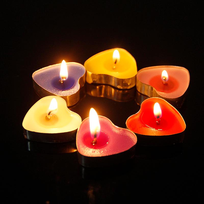 Heart-shaped Scented Tealights for Romantic Proposals and Birthdays