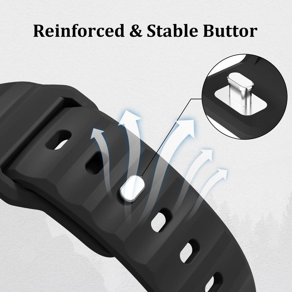 Sport Silicone Strap for Apple Watch Ultra4 49 Smartwatch Correa Bracelet for iWatch Series12 11 10 9 8 7 6SE Band 45 46 44 42mm 3