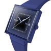 Swatch Square Bioceramic Squarely Blacklight Watch, SO34N700, Unisex/Adult
