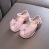 Children's Leather Shoes Spring Autumn Glossy PU Princess Shoes for Girls Fashion Sweet Bowtie Kids Causal Party Mary Jane Shoes