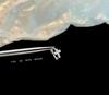 Unisex Silver Cross Helix Ear Cuff In Japanese Korean Style, Titanium Steel Cartilage Piercing Earring.