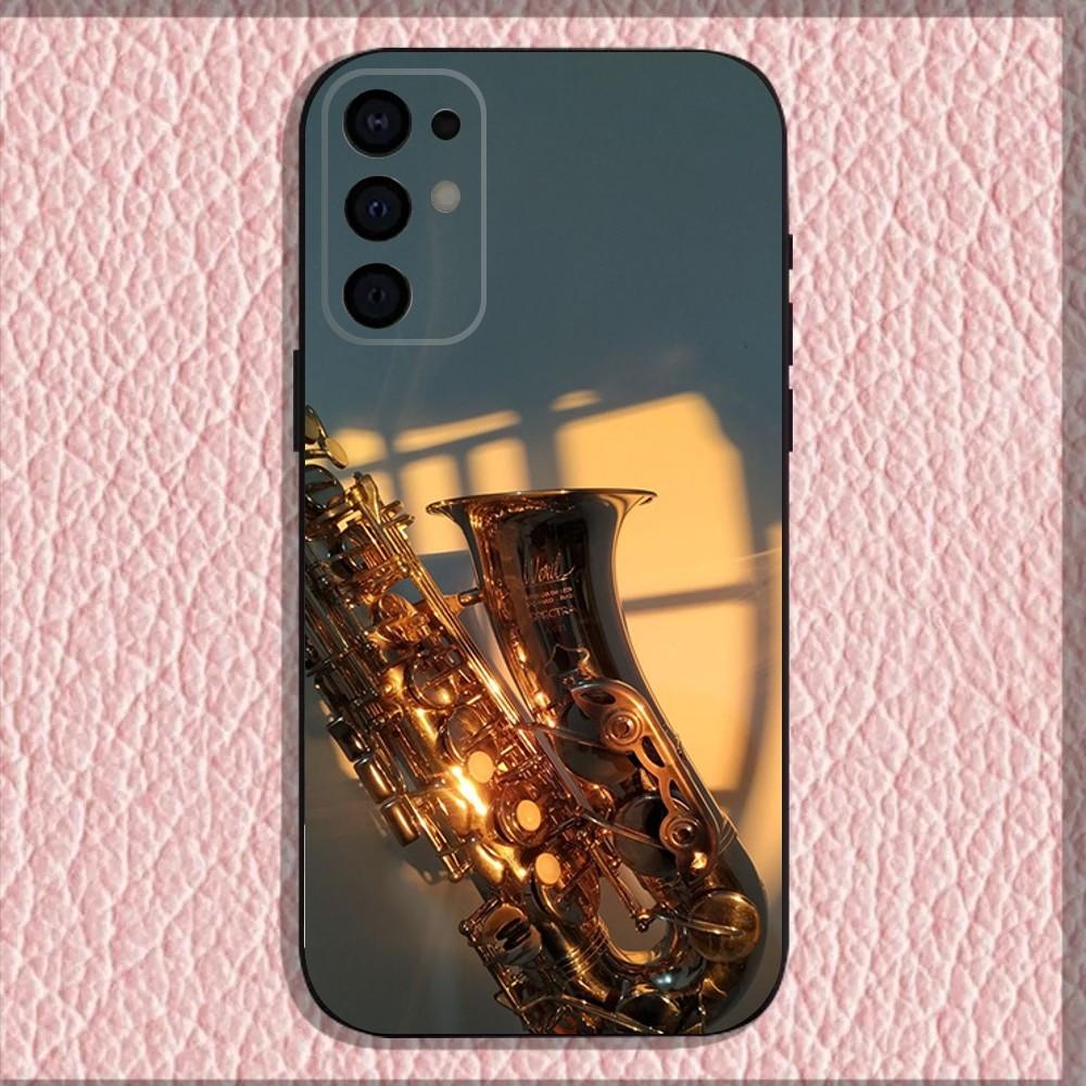 Saxophone Music Phone Case For Samsung S25,S24,S21,S22,S23,S30,Ultra,S20,Plus,Fe,Lite,Note,10,9,5G Black Cover