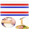 6Pcs Silicone Rolling Pin Guides Rolling Strips 2/4/6mm Dough Thickness Rails Measuring Dough Strips for Dough Pastry Cookie