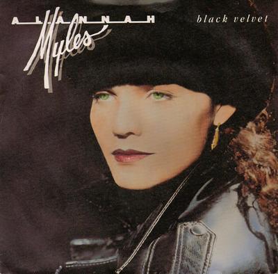 Disc de 7 inch ALANNAH MYLES - Black Velvet A8742 Atlantic 1990 UK Rock Folosit