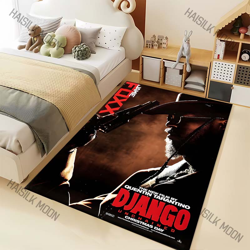 1PC Cowboy with gun Carpet for Living Room Bedroom Sofa Home Decor Rus Non-slip Floor Mat Luxury Gift