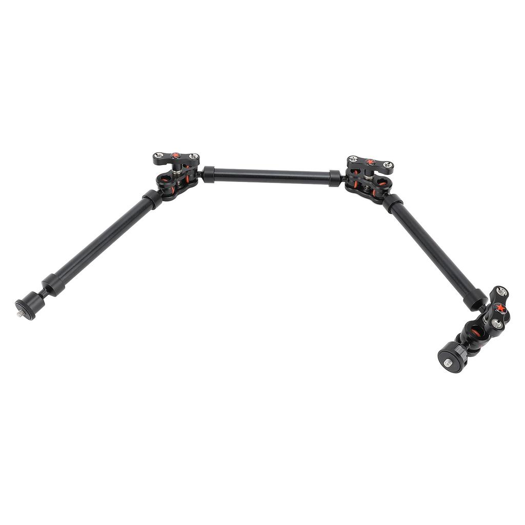 755mm Universal Arm Stand 3 Sections Adjustable Photography Extension Support for Camera Light Microphone Phone Clip