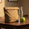 Large Capacity Waxed Canvas Lunch Bag Waterproof Waxed Canvas Insulated Lunch Bag Anti-Fouling Aluminum Foil Reusable Cooler Bag