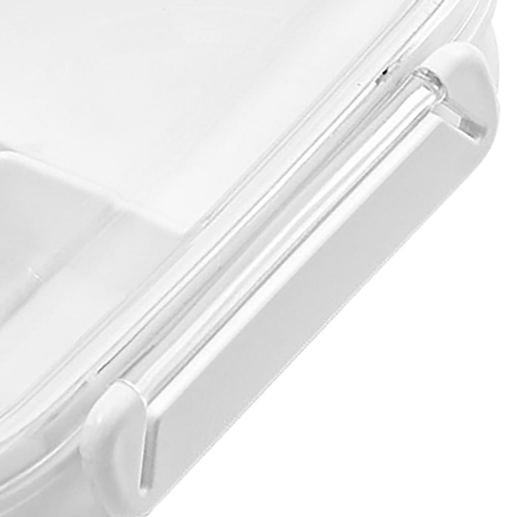Bento Box 490ml 3 Přihrádky Nepropustná Odnímatelná Pevná ABS Vhodná do mikrovlnné trouby Dětská svačinová krabička pro