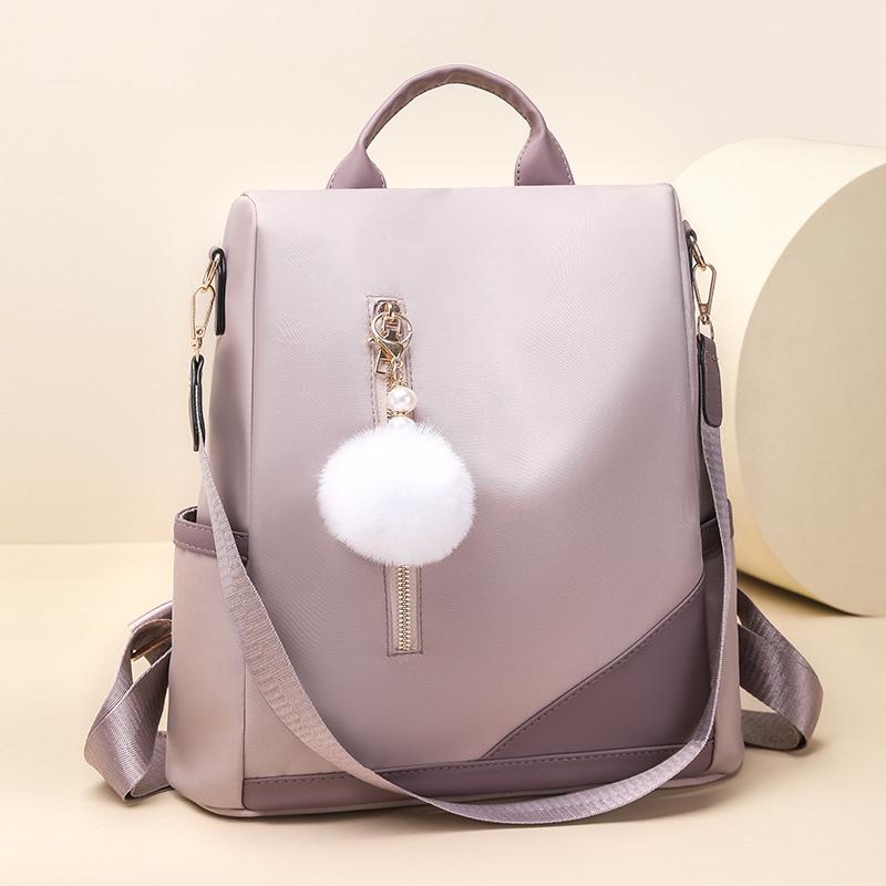 Backpack Women's Oxford Backpack Large Capacity Anti-theft Travel Schoolbag