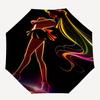 Neon, Anime Themed Automatic Opening and Closing Umbrella, Compact Travel Umbrella, Lightweight and Portable, Suitable for Beach Commuting B