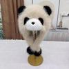 Parent-child Autumn and Winter Cute Plush Panda Hat Thick Warm Large Head Circumference Imitation Fox Fur Pullover Hat Earmuffs Hat