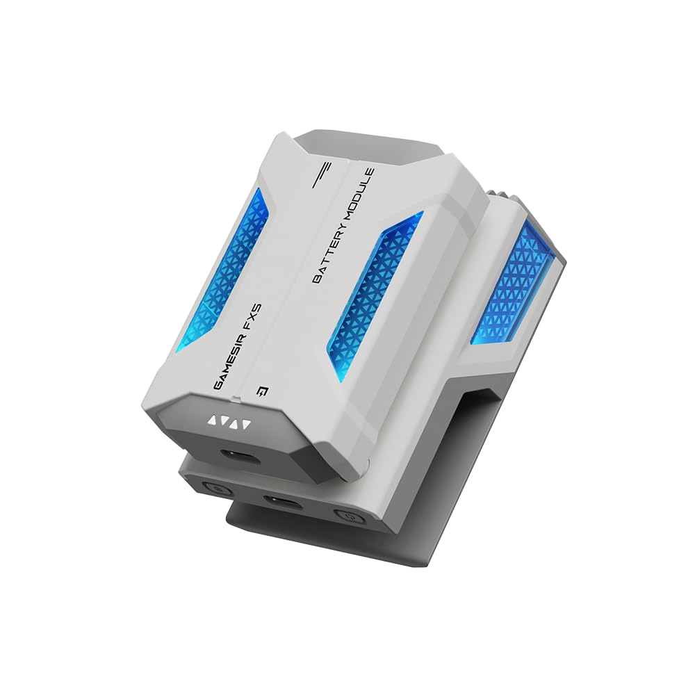 

GameSir FX5 Мобільний контролер Охолоджуючий термоелектричний кулер для X5 Охолодження RGB 3000 мАг Тихий Потужний Вентилятор для розсіювання тепла, Серія, 3-рівневі режими, білий