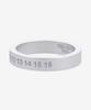Maison Margiela Number Reference 4Mm Ring - Silver / Sm1Uq0119P8863101