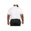 Nike Solid Color Logo Pullover Polo Shirt Men Tops White DH0822-100